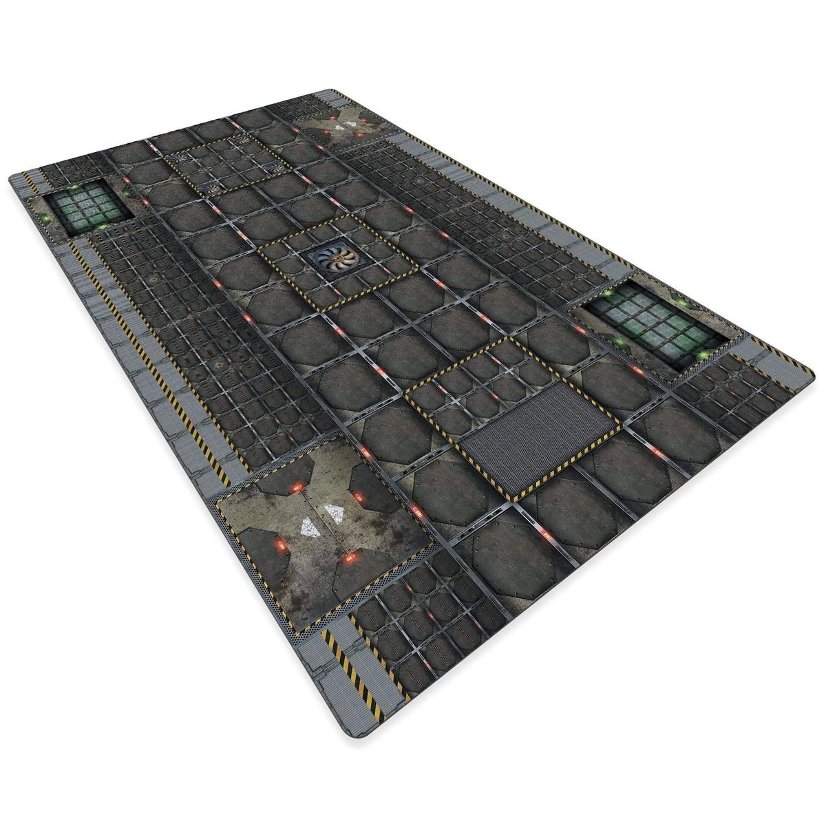 crank-wargame Battle mat SciFI / Attaque orbitale - 72X48 - Game mat Recto Verso