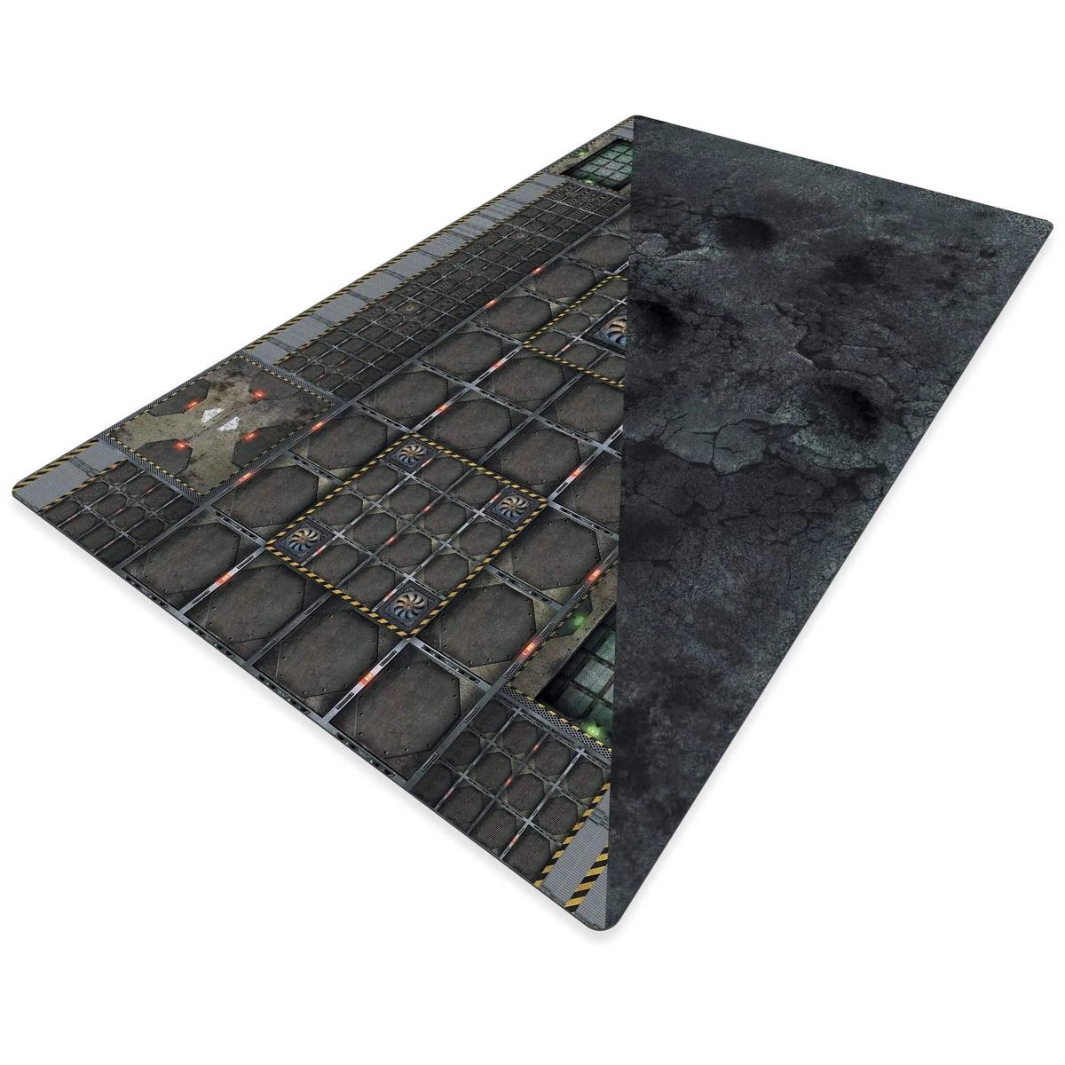 crank-wargame Battle mat SciFI / Attaque orbitale - 72X48 - Game mat Recto Verso