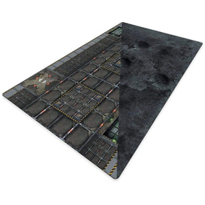 crank-wargame Battle mat SciFI / Attaque orbitale - 72X48 - Game mat Recto Verso