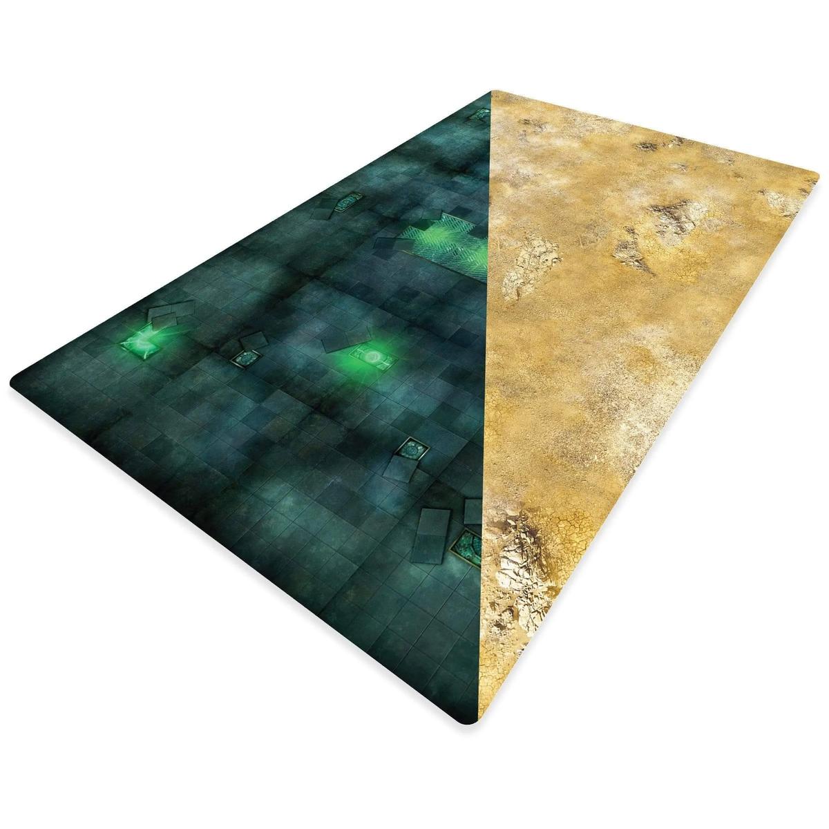 crank-wargame Battle mat Tech Zone & Desert - 72X48 - Tapis de jeu Recto Verso