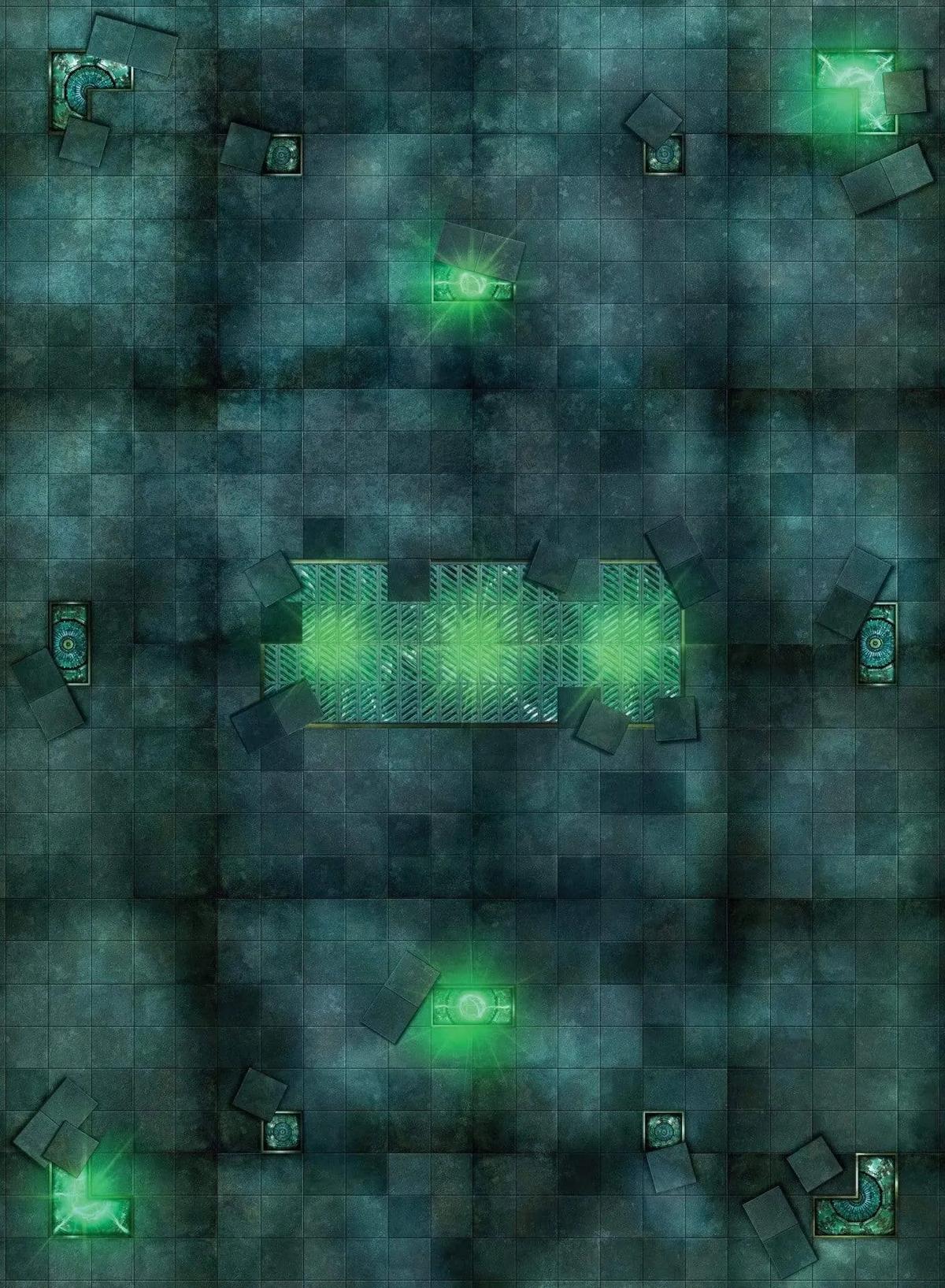 crank-wargame Battle mat Tech Zone & Desert - 72X48 - Tapis de jeu Recto Verso