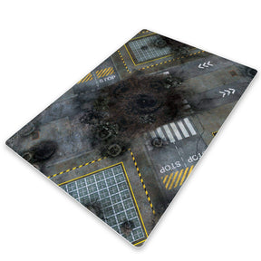 Factory / Checkpoint - Recto / Verso -44x30 game mat battle mats play mats tapis jeu crank-wargame