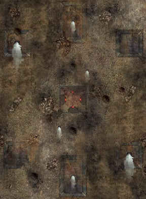 crank-wargame Battle mat Fog & Tech Zone - 60X44 - Tapis de jeu Recto Verso