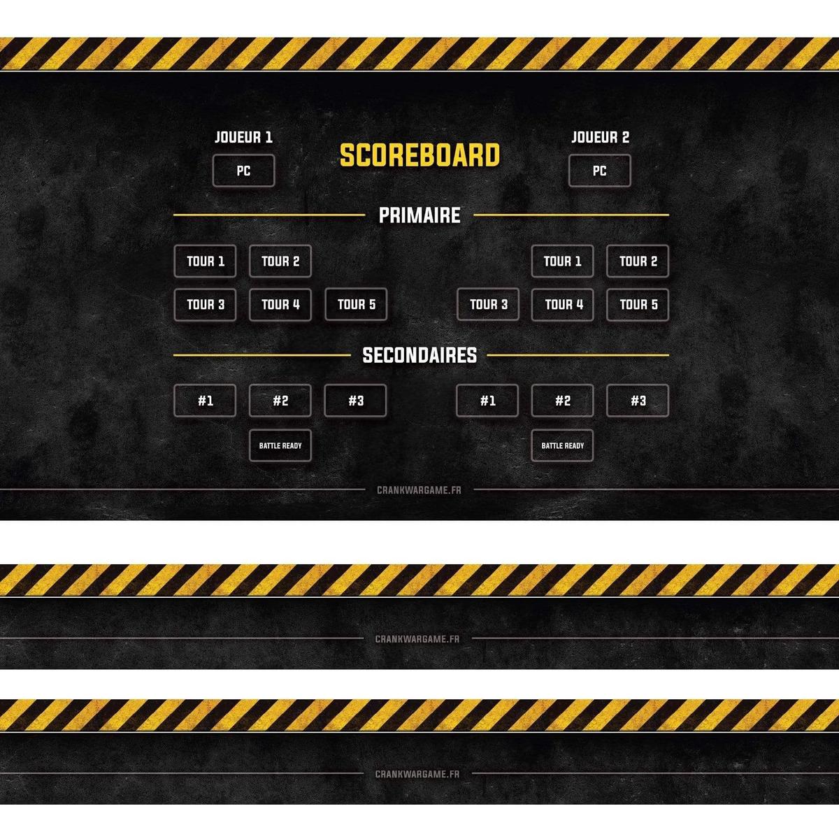 crank-wargame Accessoire SCORE BOARDS, resizer de table pour Warhammer 40k V9