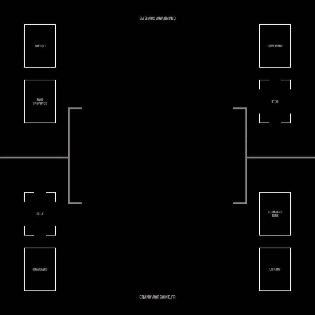 crank-wargame Battle mat Tapis de jeu pour carte Magic the gathering 2 joueurs
